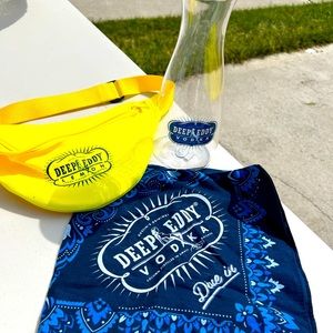 Deep Eddy Vodka Gift Set! Fanny pack, Carafe, and Scarf